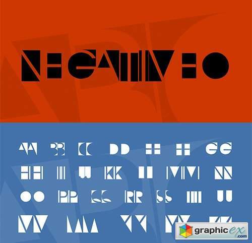 NegativeO Font