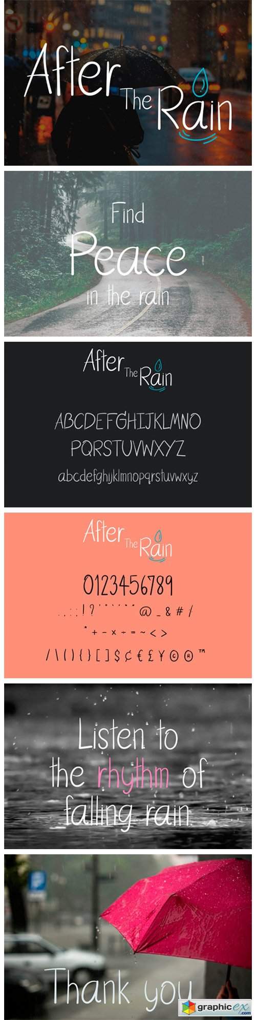  After the Rain Font 