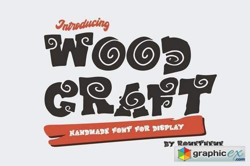 Wood Craft - Handmade Display Font