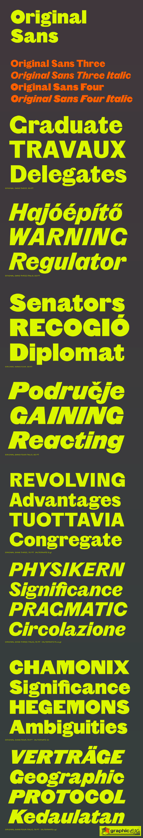 Original Sans Font Family