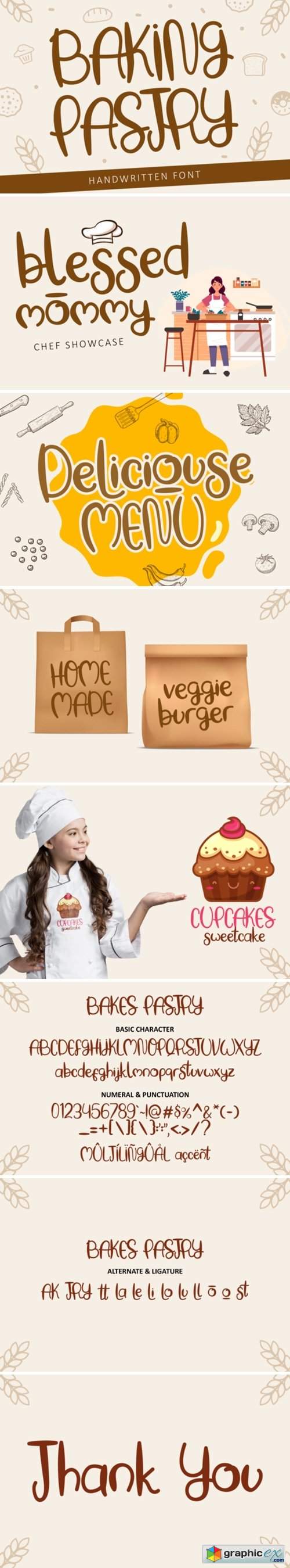 Baking Pastry Font 