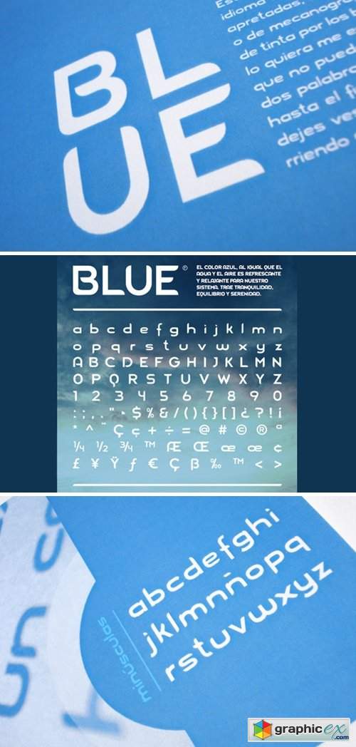  Blue Font 