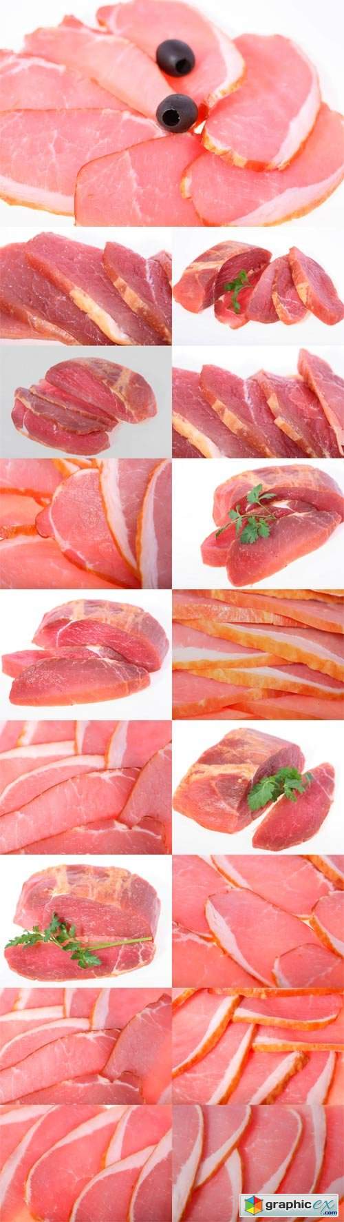  Cutting fresh raw meat 
