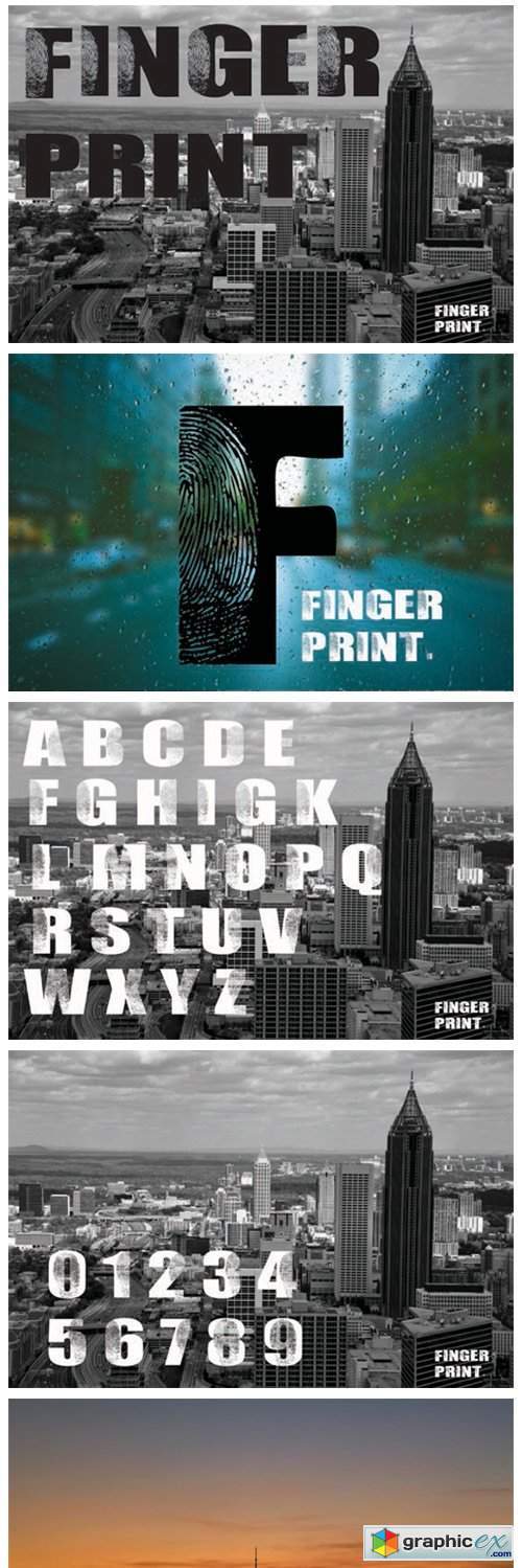 Finger Print Font