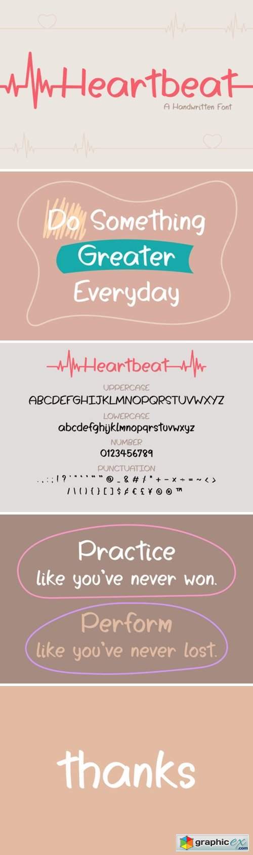 Heartbeat Font