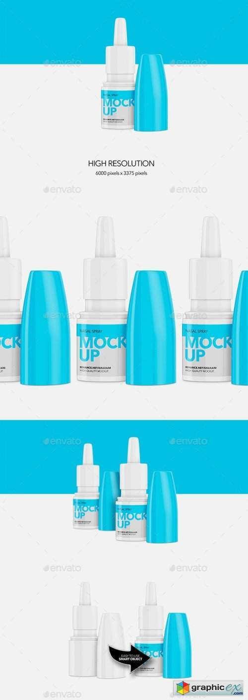Nasal Spray - Mockup - Open