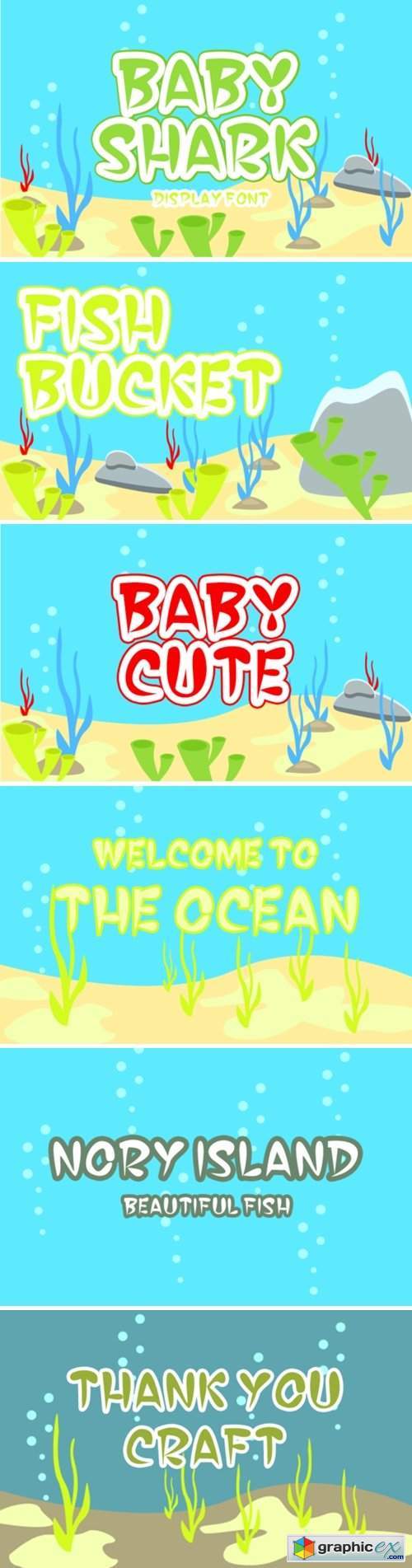 Baby Shark Font