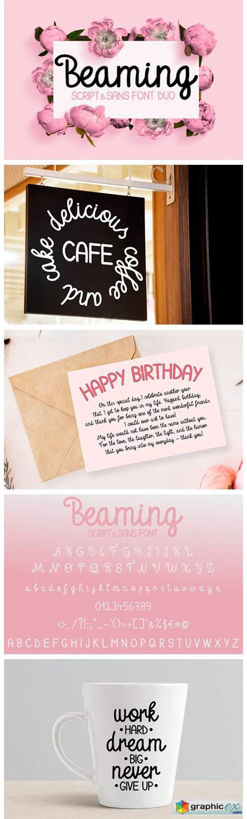  Beaming Font 