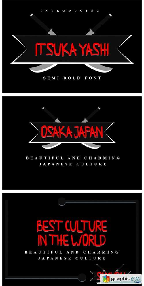  Itsuka Yashi Font 