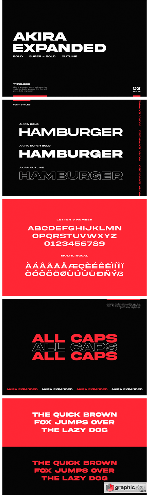 Akira Expanded Font