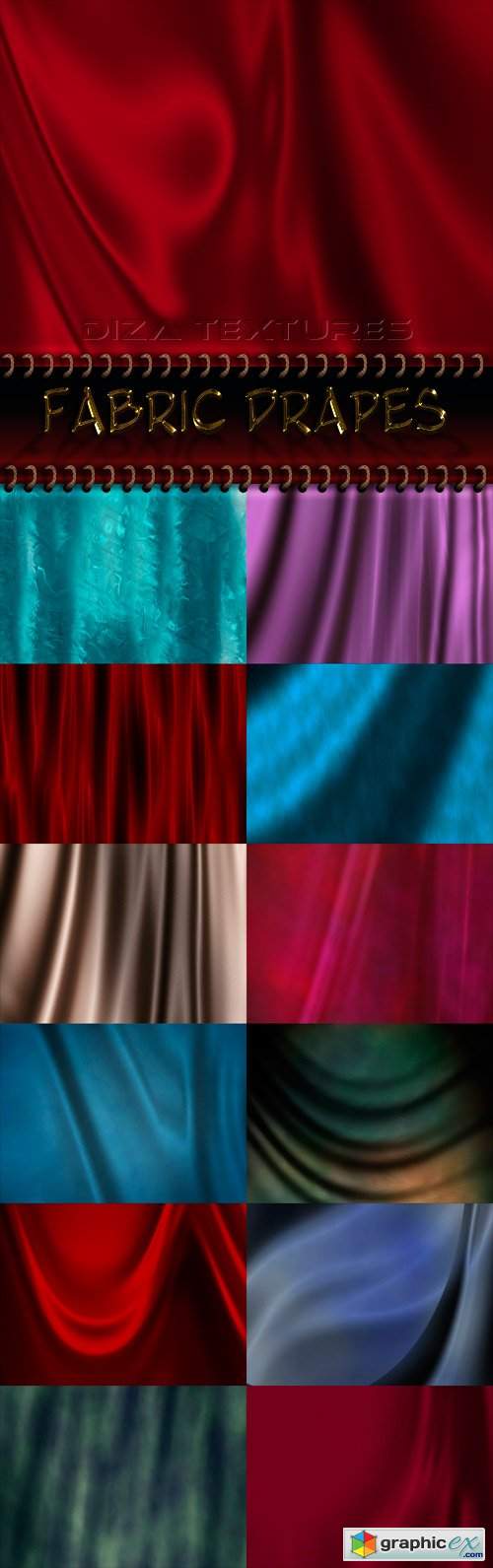  Fabric drapes textures 