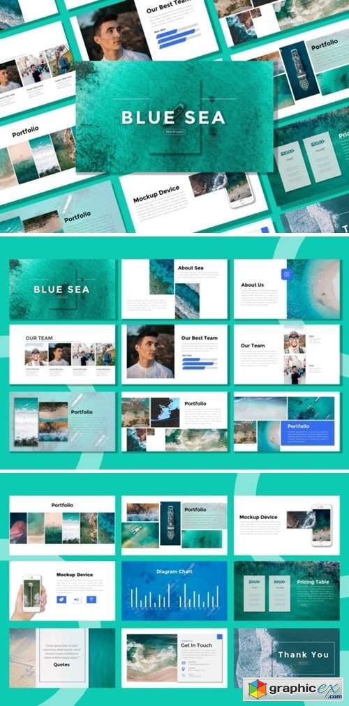 Presentation Templates - Blue Sea