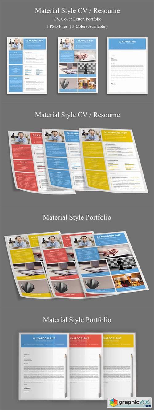 Material Style CV / Resume