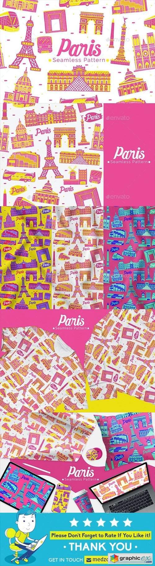 Paris Seamless Pattern