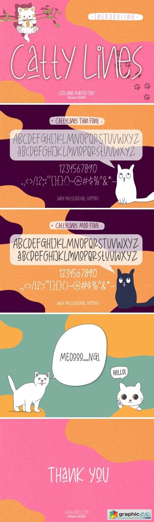  CattyLines Font 