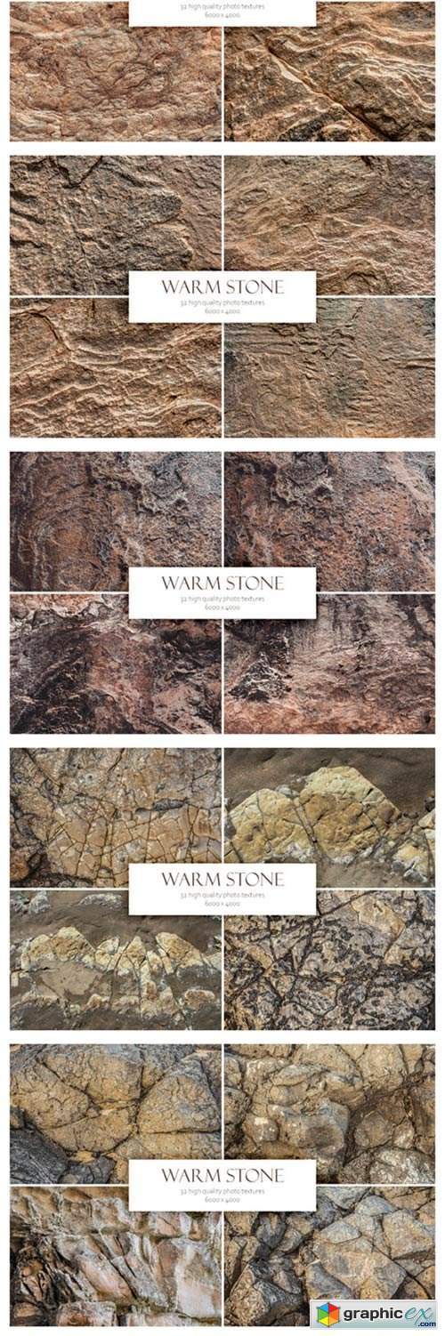 Warm Stone. Textures Bundle