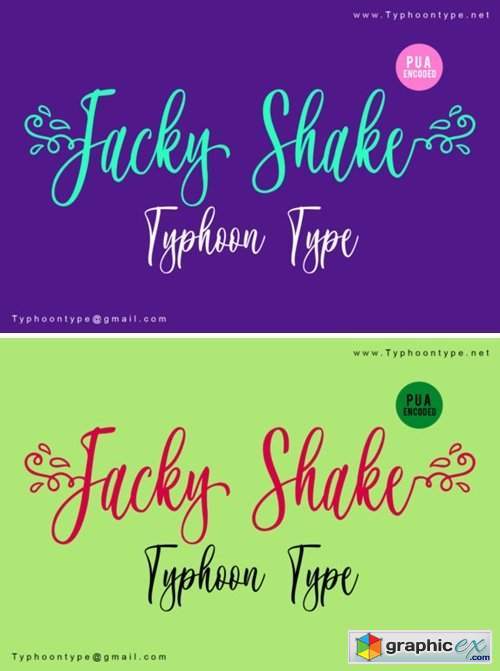 Jacky Shake Font