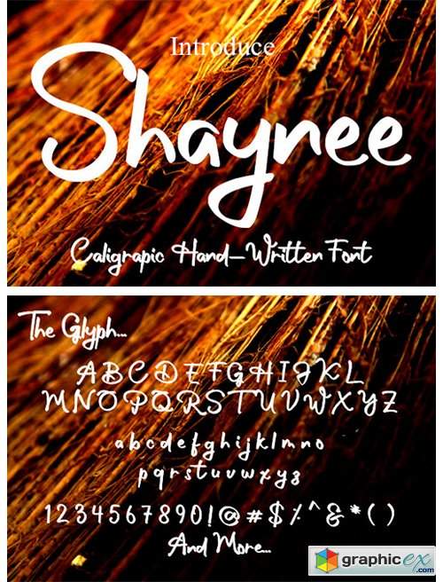  Shaynee Font 