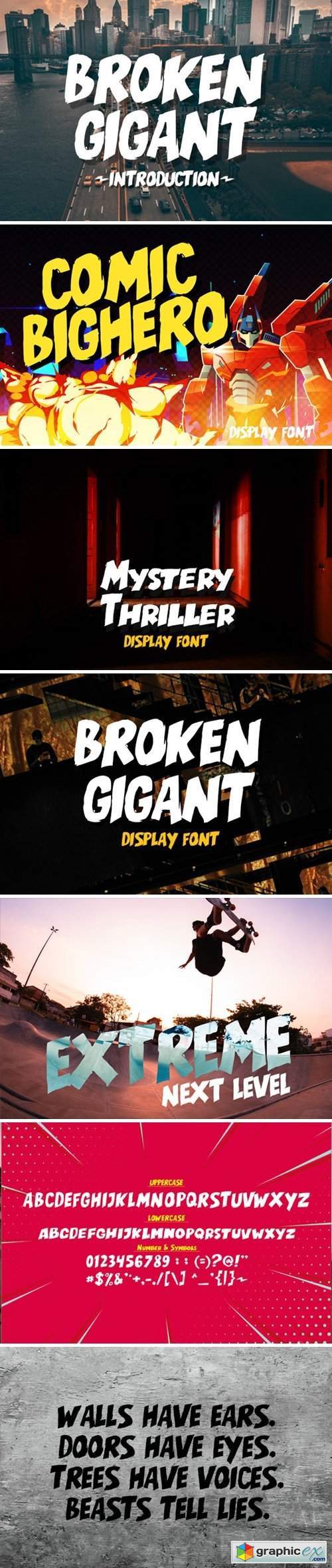 Broken Gigant Font