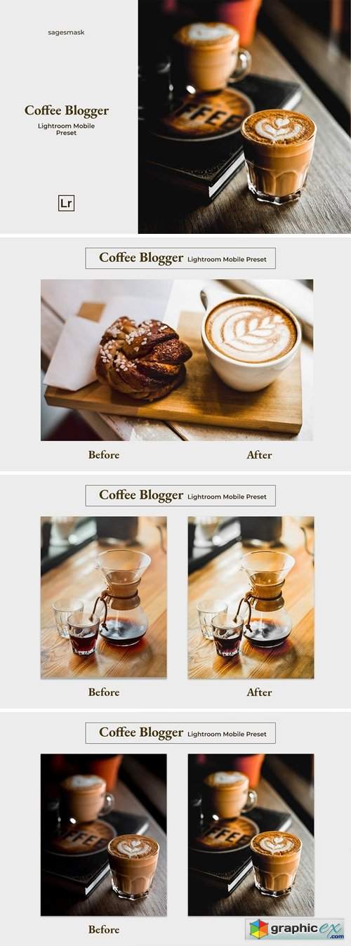  Coffee Blogger Lightroom Mobile Preset 