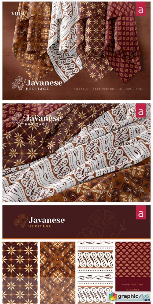 Javanese Heritage: Seamless Batik Vol 1