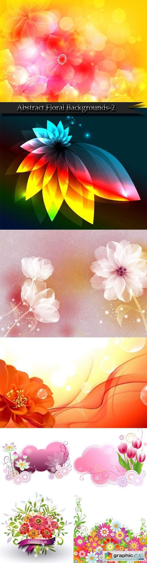 Abstract Floral Backgrounds-2
