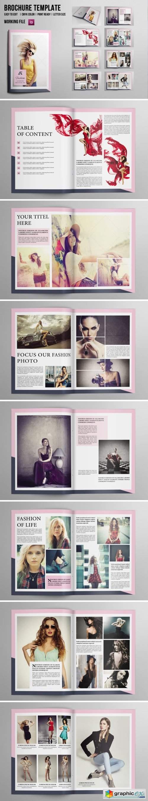  Fashion Lookbook Magazine Template 