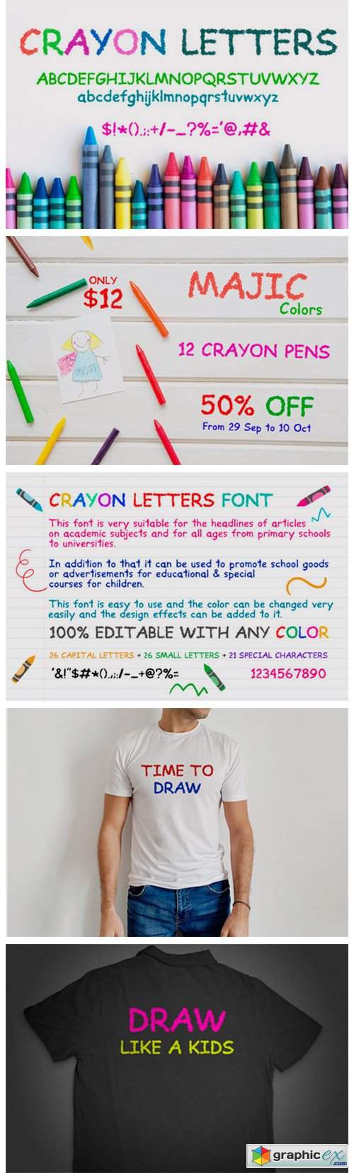  Crayon Letters Font 