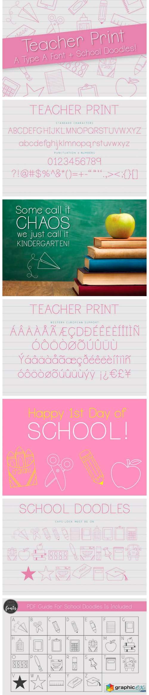  Teacher Print Font 