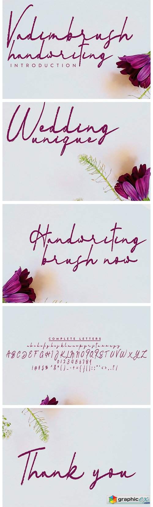  Vadimbrush Handwriting Font 