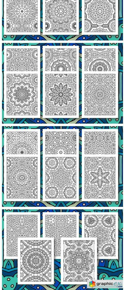 35 Geometric Pattern Coloring Set 5