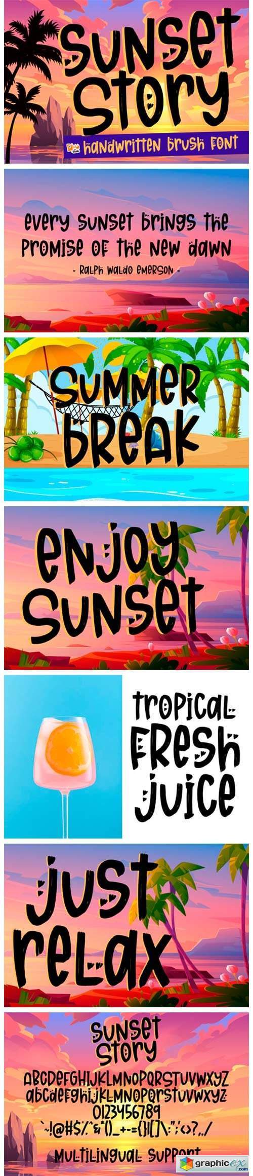 Sunset Story Font