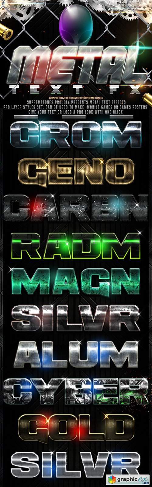 Metal Photoshop Text Effects