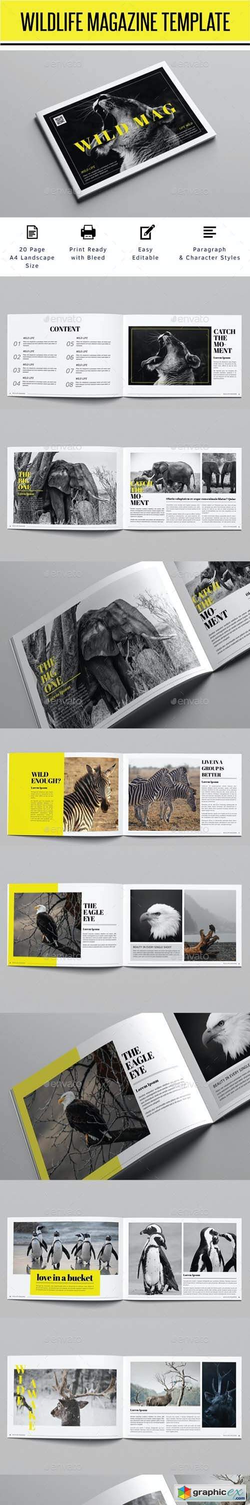 Wildlife Magazine Template 