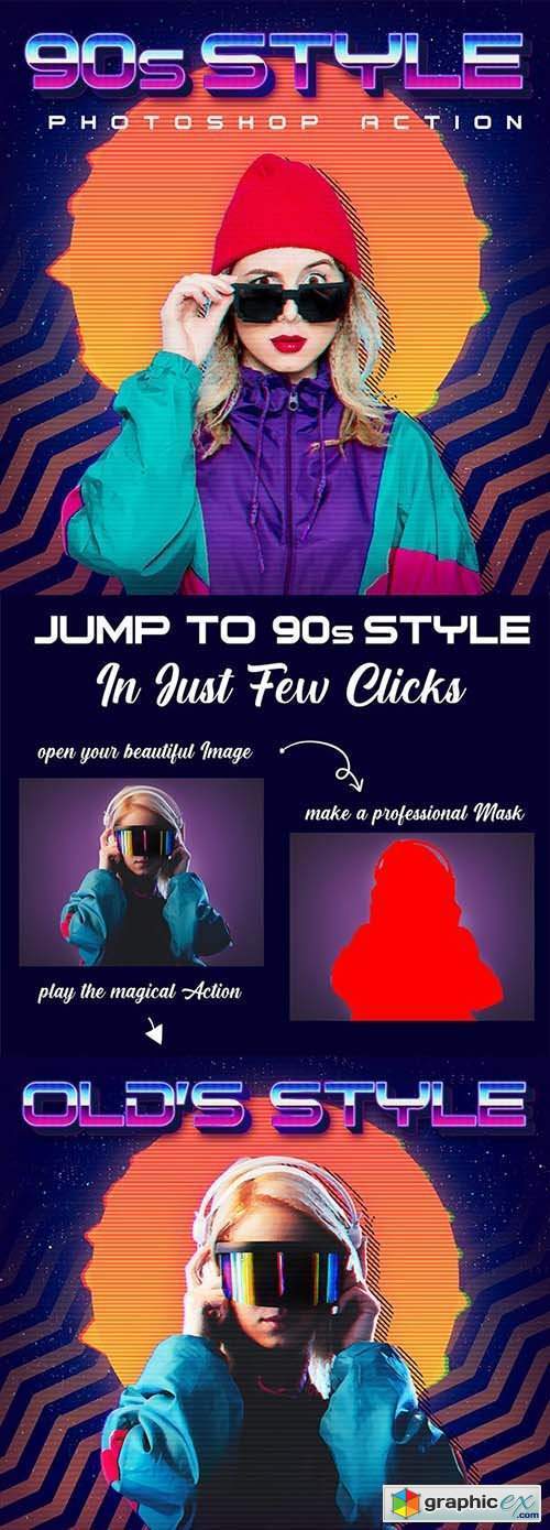 90s Style Photoshop Action