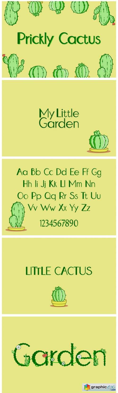 Prickly Cactus Font