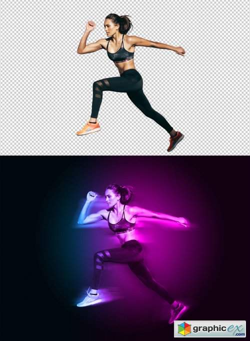  Motion and Dual Lighting Photo Effect Template 