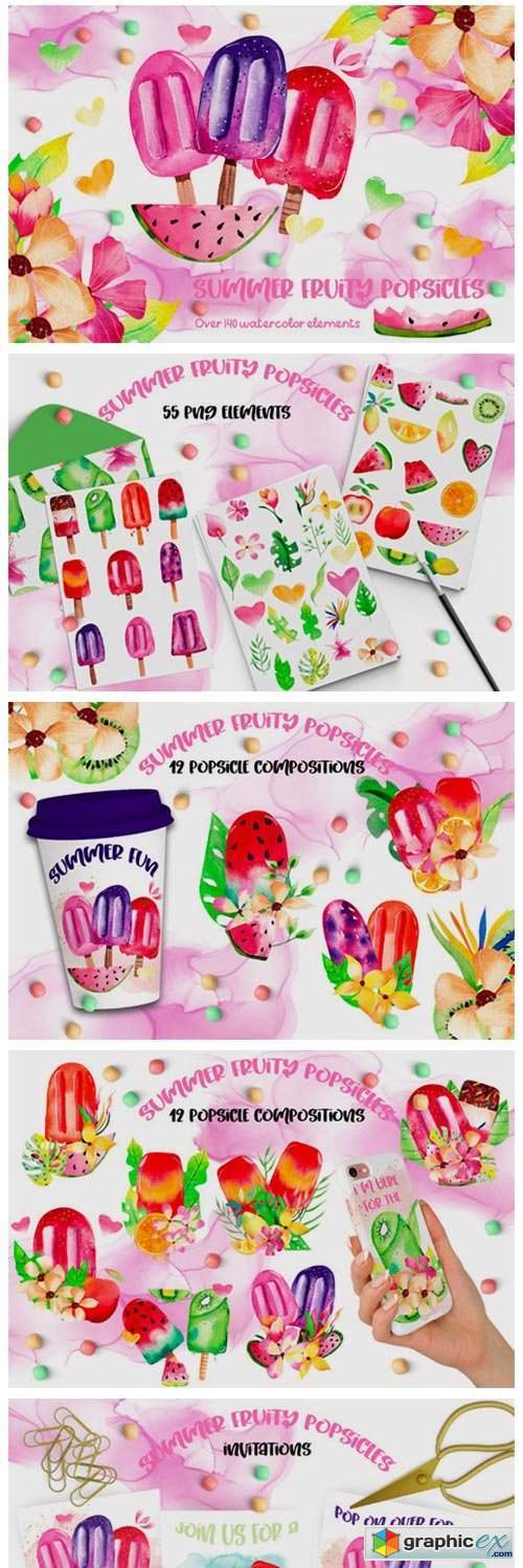 Summer Fruity Popsicles Collections