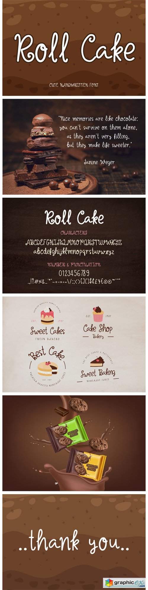 Roll Cake Font