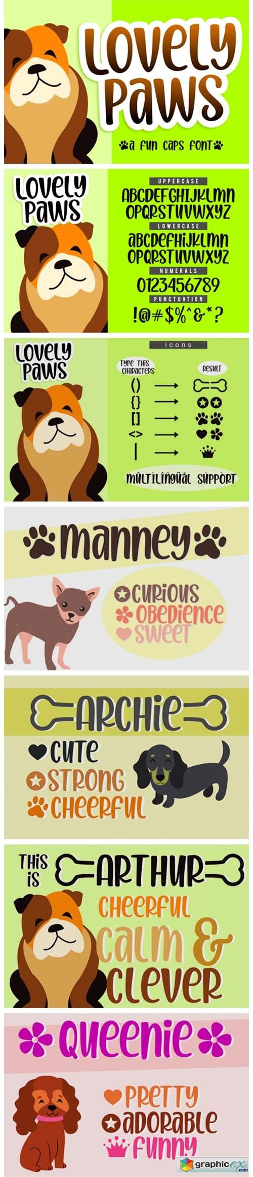  Lovely Paws Font 