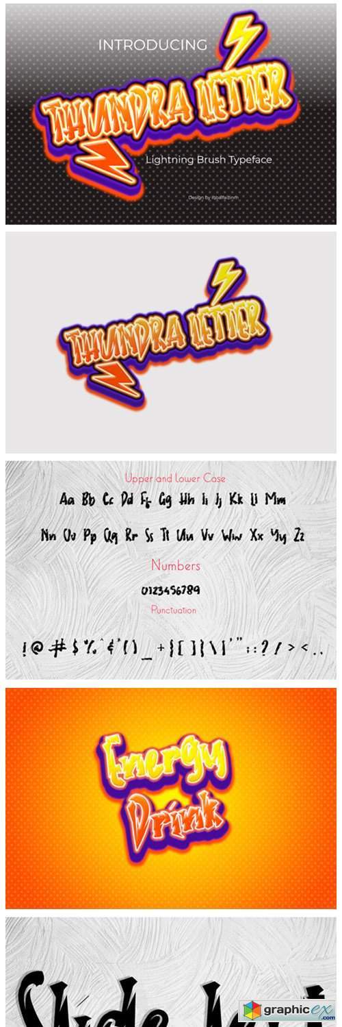 Thundra Letter Font