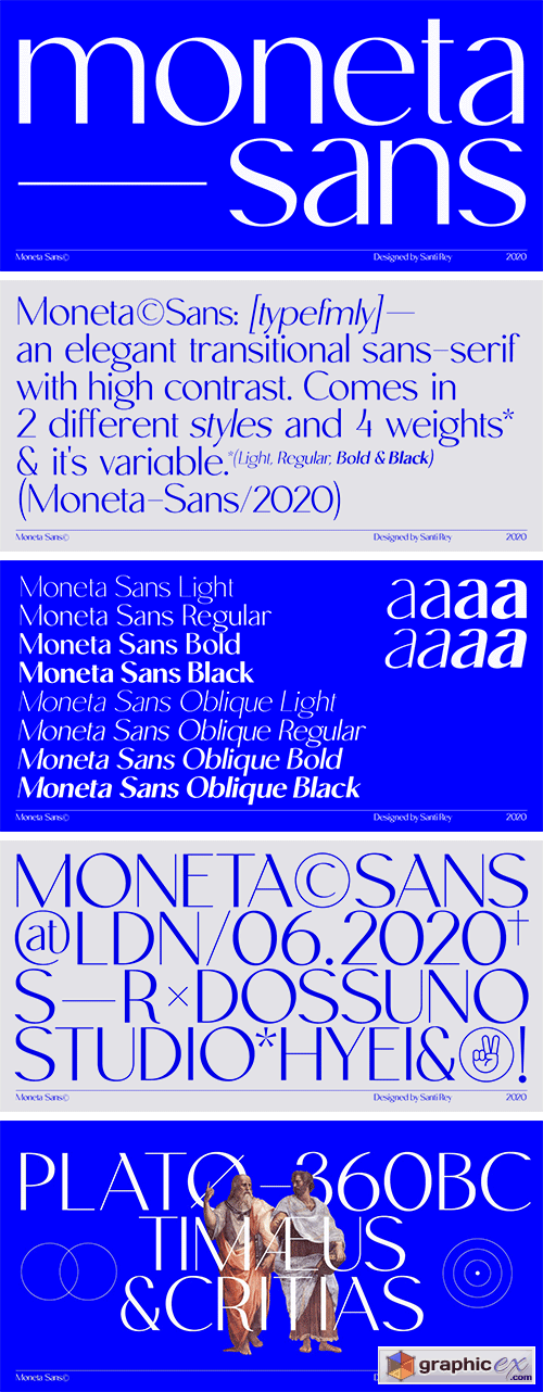  Moneta Sans Font Family 
