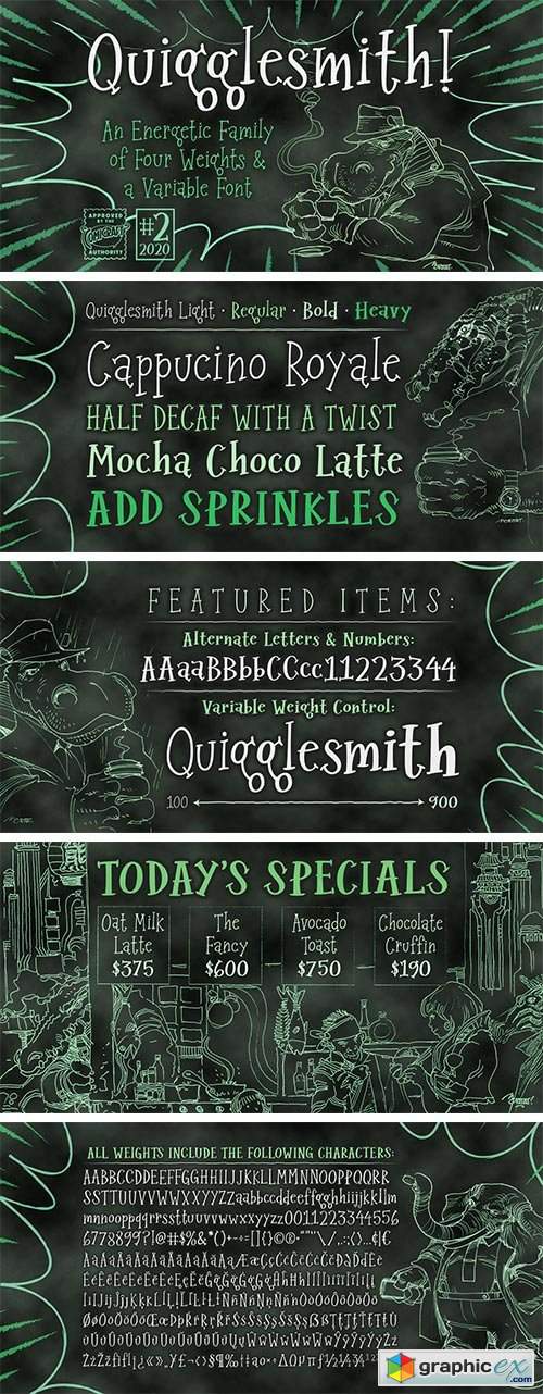  CCQuigglesmith Font Family 