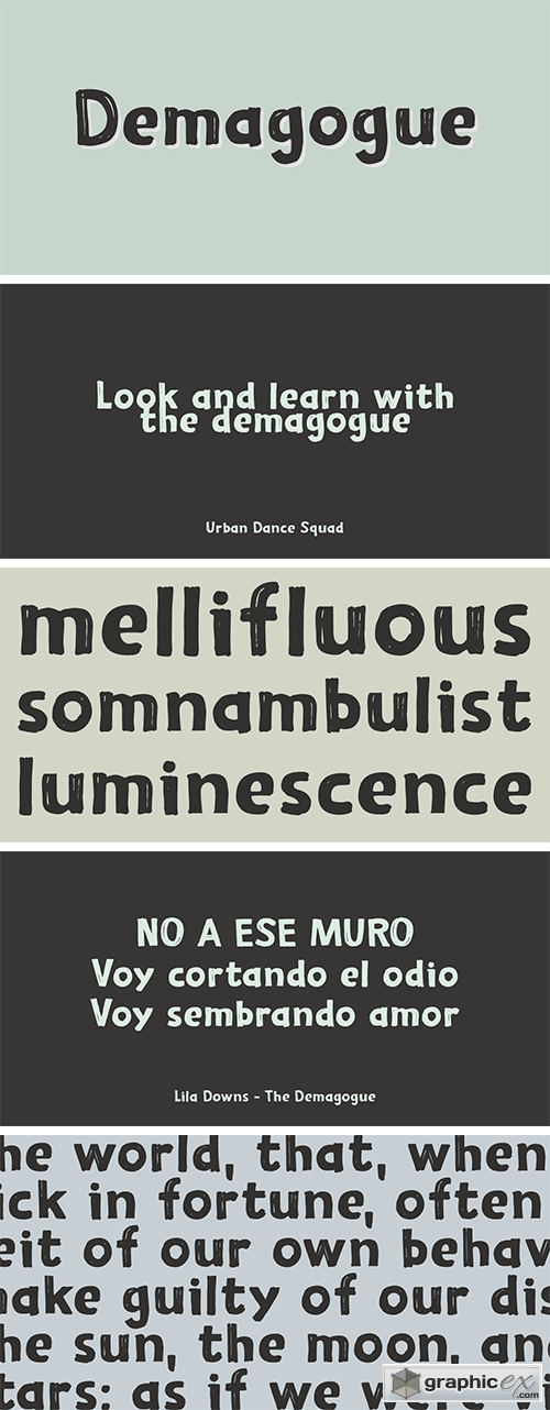 Demagogue Font Family