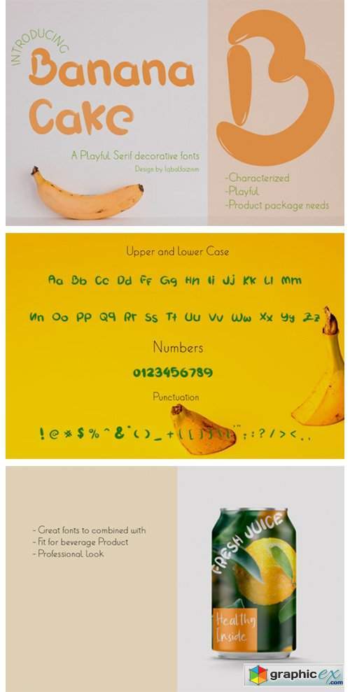 Banana Cake Font