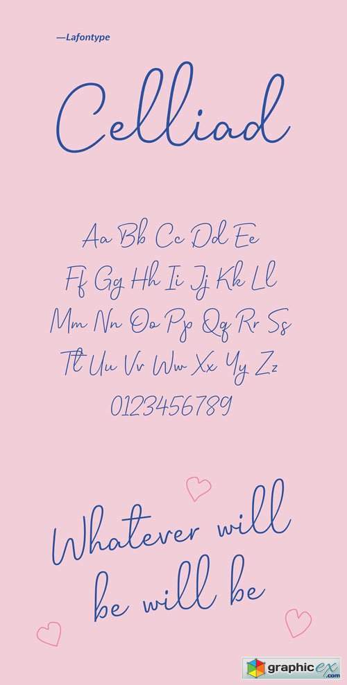 Celliad - Handwriting Typeface