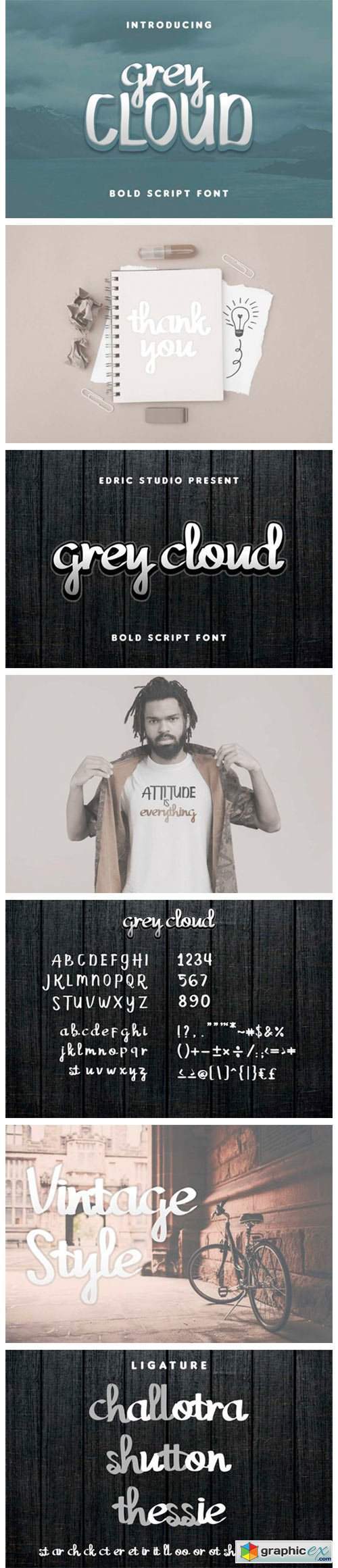 Grey Cloud Font