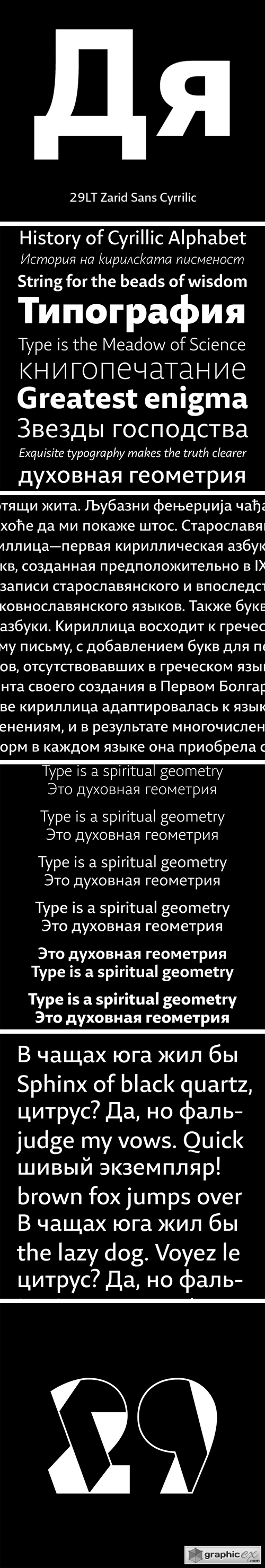  29LT Zarid Sans LC Font Family - Cyrillic & Latin 