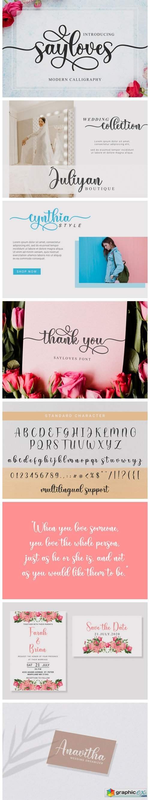  Sayloves Font 