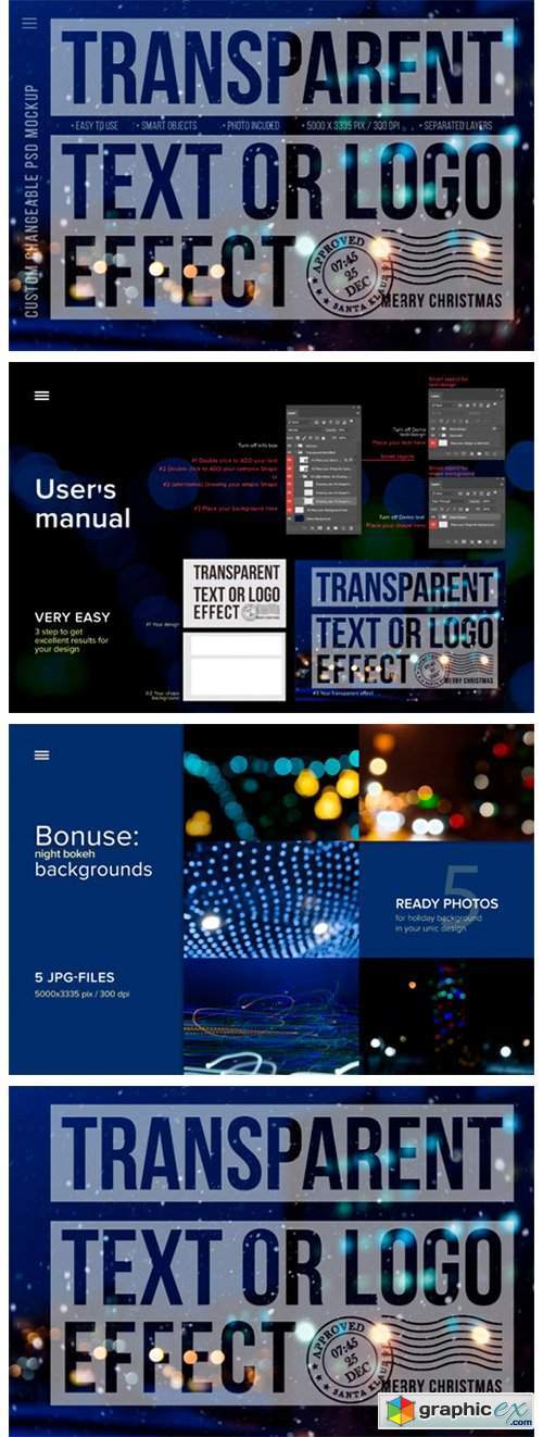 Transparent Text or Logo Effect — Mockup